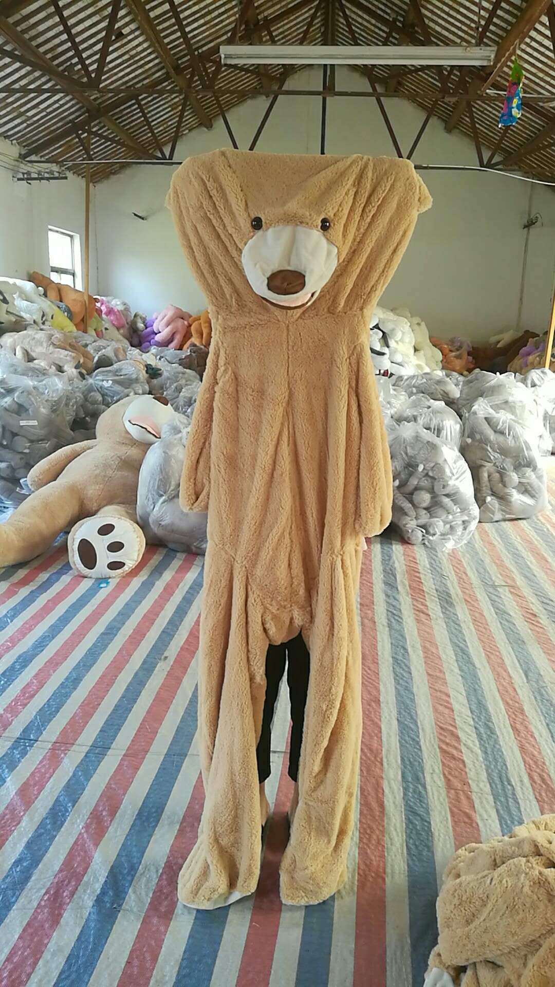 Giant Teddy Bear Plush Toy Huge Soft Toys Leather Shell Kids