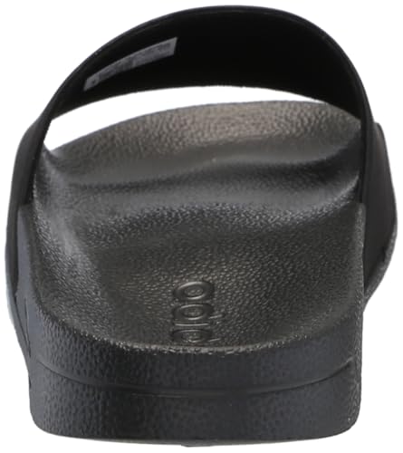 adidas Unisex Adilette Shower Slides Sandal, Black/Black/Matte Gold, 8 US Men