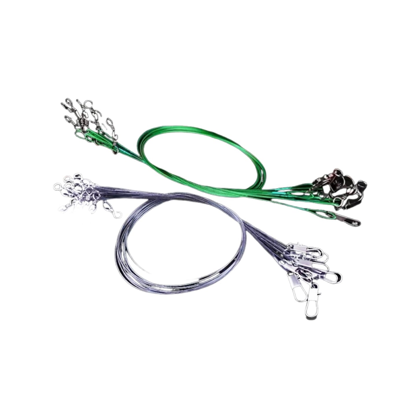 Anti-Bite Steel Fishing Leaders with Swivel and Lead Core Wire for Fishing Accessories