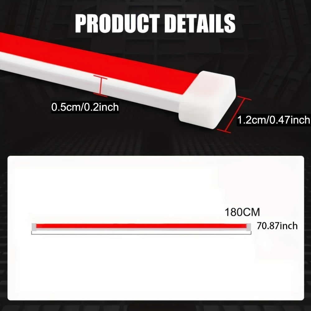 Upgrade Your Vehicle With A Universal 12V, 10W Start-Scan Car LED Hood Light White 70In Dynamic Daytime Running Light