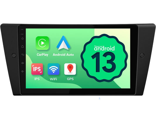 Eonon 9 Inch CarPlay Car Stereo for BMW 3 Series 2005-2011 (E90/E91/E92/E93), Android Auto Touchscreen Car Stereo, Bluetooth, AM/FM, SWC, 2G+32G-E90A13