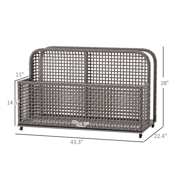 Rattan storage basket