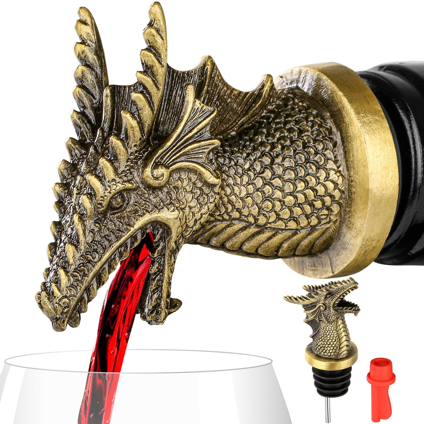 Dual Function Faucet Dispenser, Wine Stopper, Bottle Stopper,