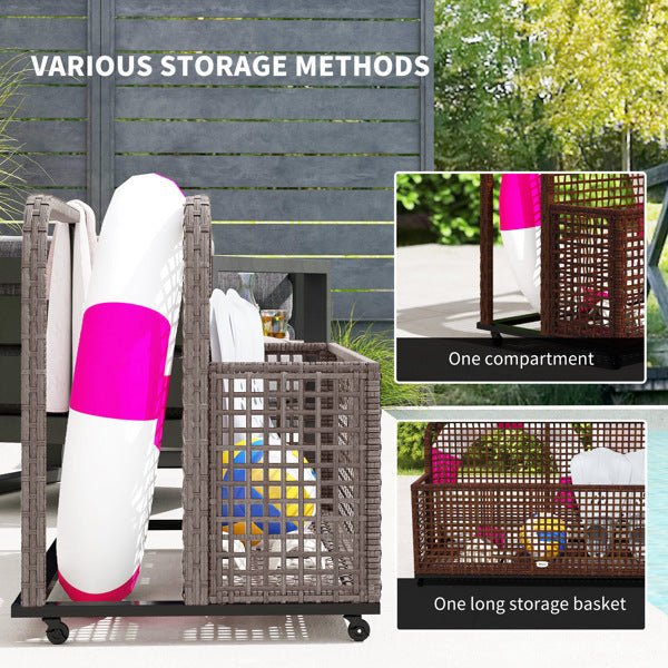 Rattan storage basket