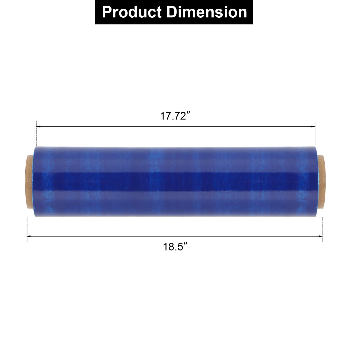 4pcs Polyethylene Wrapping Film Blue