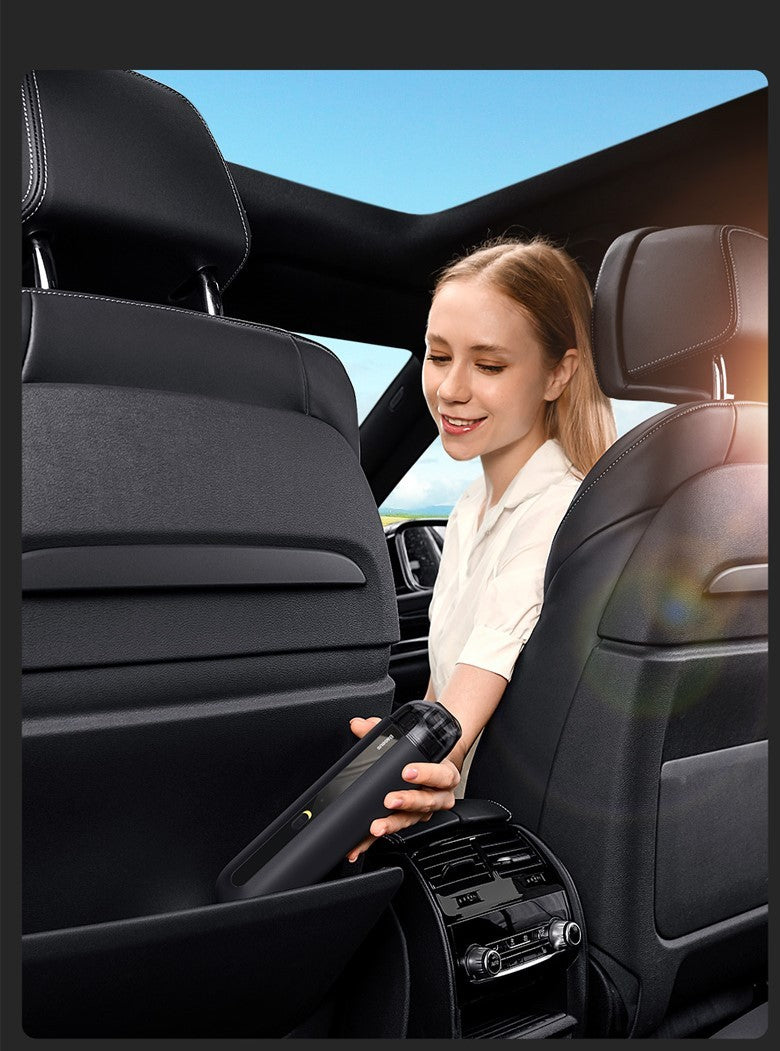 Aspiradora de coche inalámbrica 5000 Pa, mini aspiradora de mano para coche y hogar.