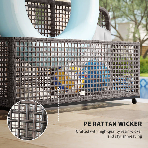 Rattan storage basket