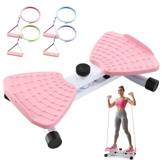Haoetcw Waist Twisting Machine & Ab Twister Machine - 300 lbs Noiseless Waist Twister Board for Core Exercise, Home Gym Fitness Equipment with Resistance Bands (Women/Men)