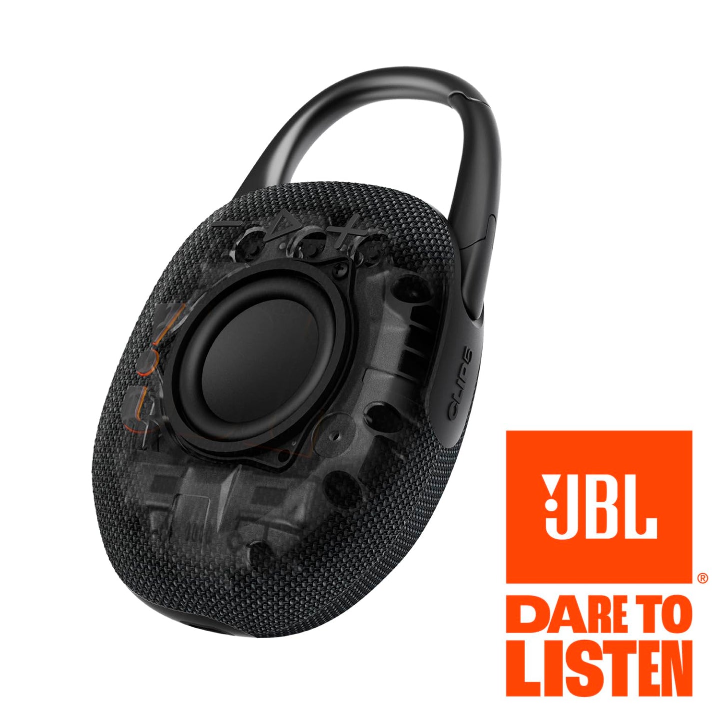 JBL Clip 5 - Ultra-Portable, Waterproof &amp; Dustproof Bluetooth Speaker, Big Pro Sound with Punchy bass, Integrated Carabiner, Up to 12 Hours of Play, Made in Part with Recycled Materials (Black)