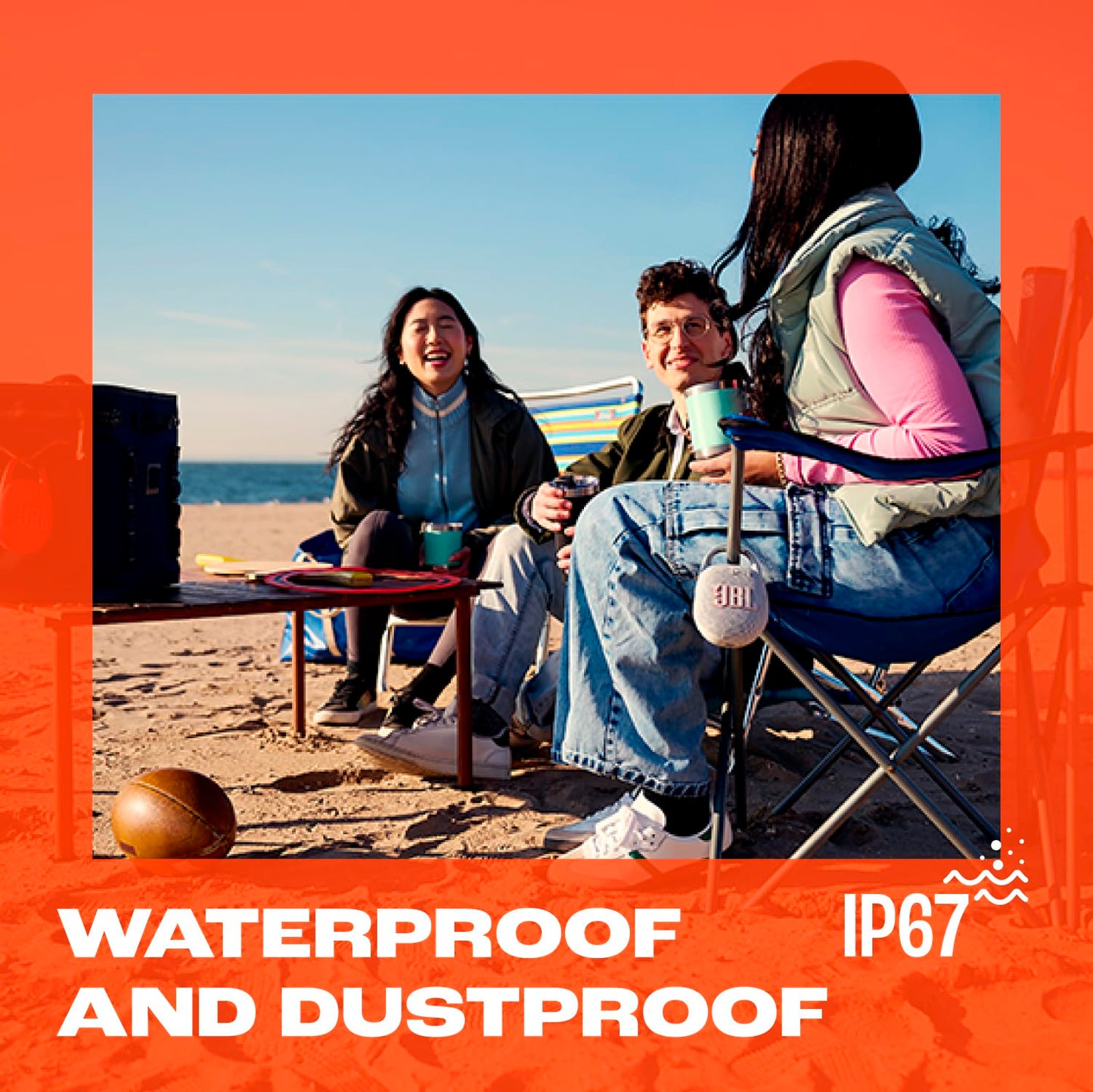 JBL Clip 5 - Ultra-Portable, Waterproof &amp; Dustproof Bluetooth Speaker, Big Pro Sound with Punchy bass, Integrated Carabiner, Up to 12 Hours of Play, Made in Part with Recycled Materials (Black)