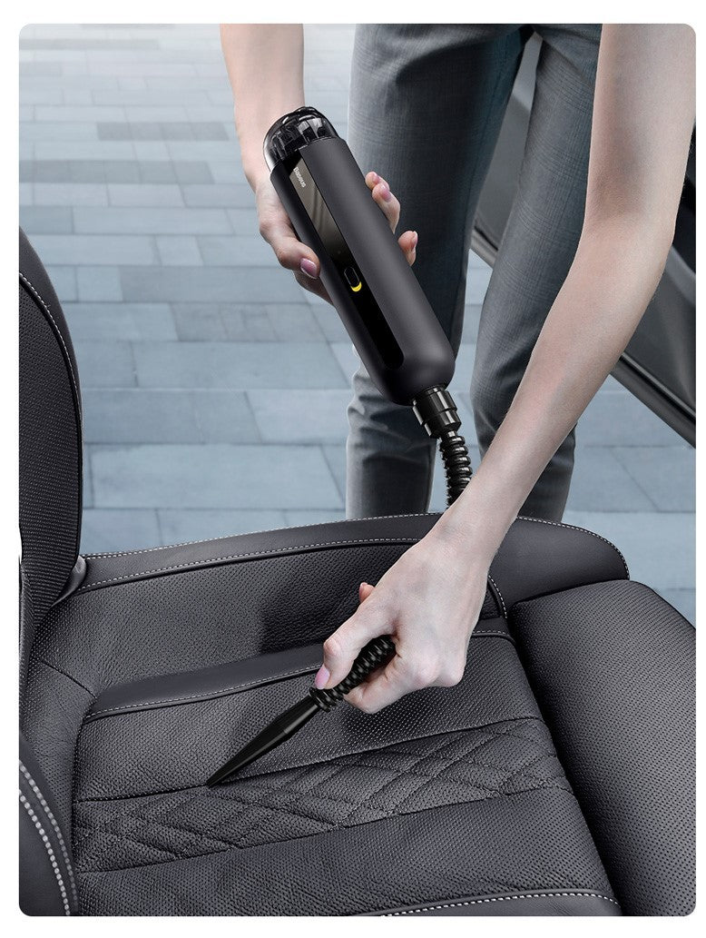 Aspiradora de coche inalámbrica 5000 Pa, mini aspiradora de mano para coche y hogar.