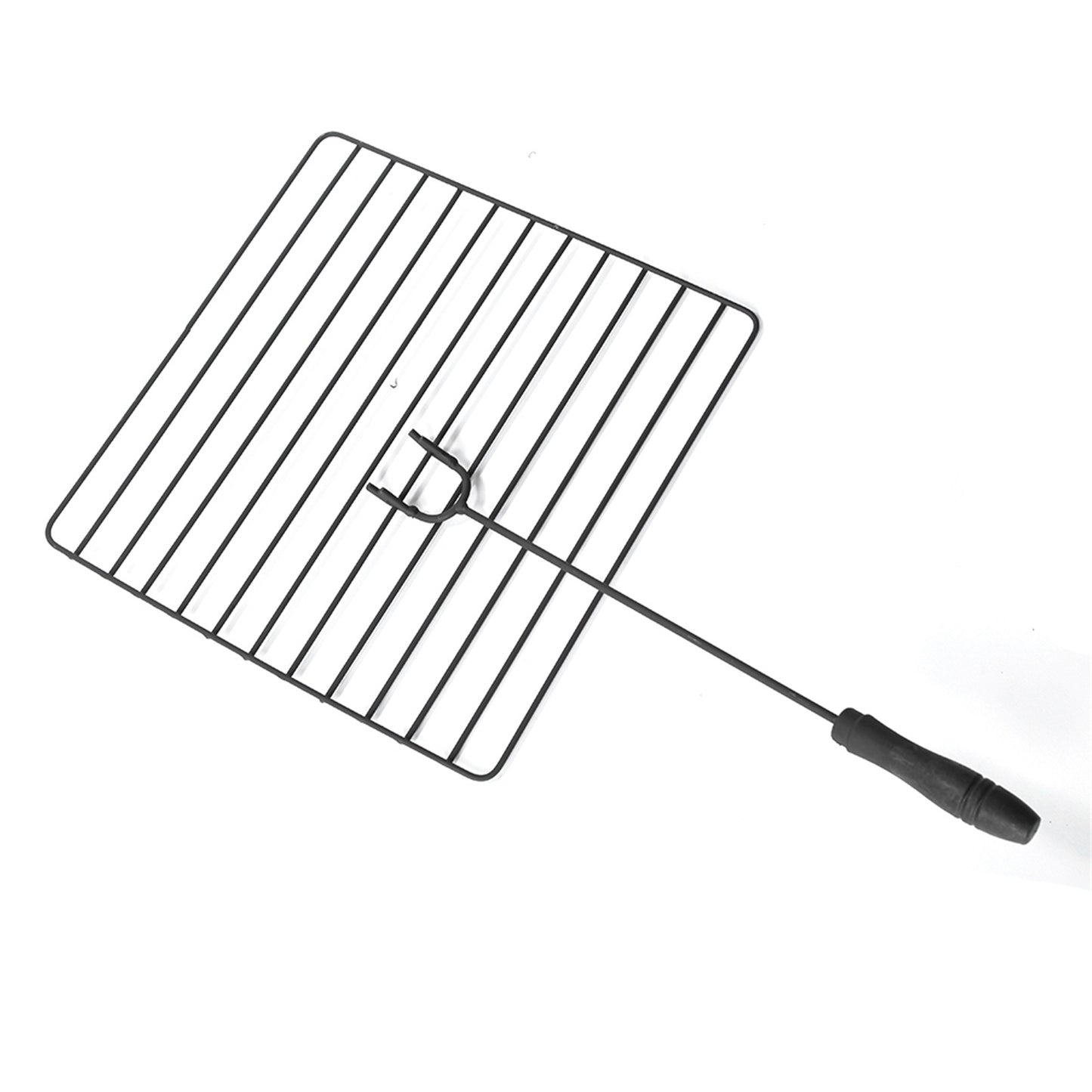 32 Inch Wrought Iron Square Black Firewood Brazier