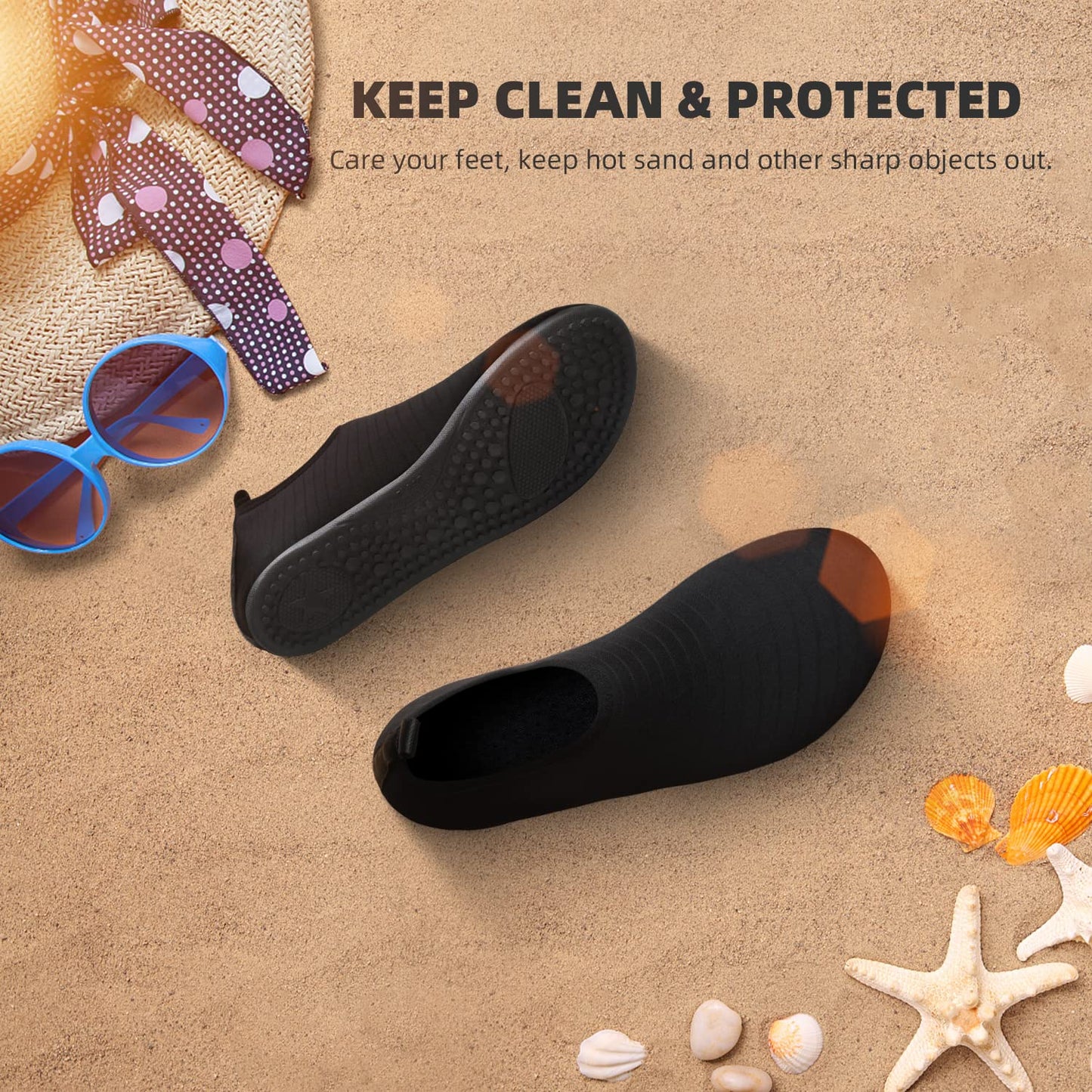 Water Shoes for Women Men Cruise Ship Essentials Accessories Beach Camping Gear Swim Item Supplies Must Haves Pool Gear Summer Adult Youth Size 10-11 Women/9-10 Men