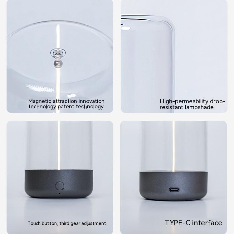 New LED Camping Light Type-C Rechargeable Portable Night Light with High Transparency and Anti-fall Creative Atmosphere Light