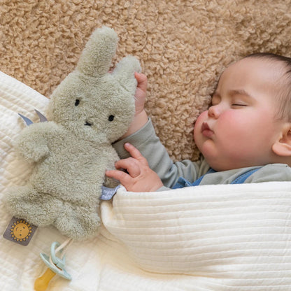 Dummy Cloth Soft Baby Comforter with Crinkle Texture and Loop