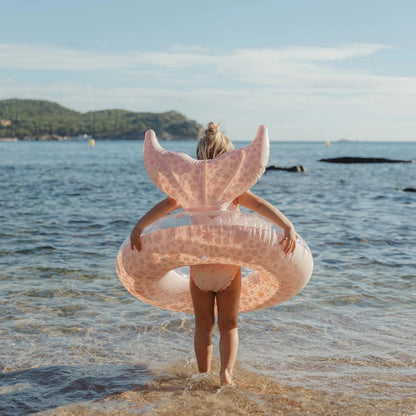 Inflatable Kids Swim Ring Water Float with Tail Design