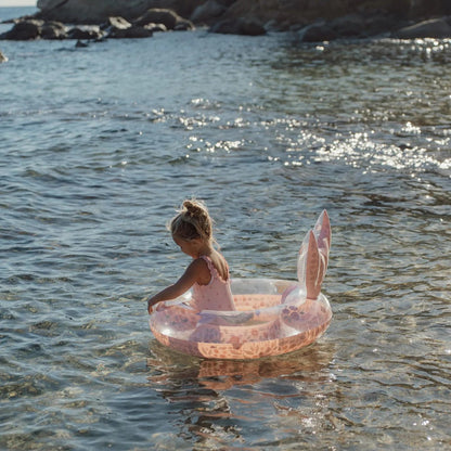 Inflatable Kids Swim Ring Water Float with Tail Design