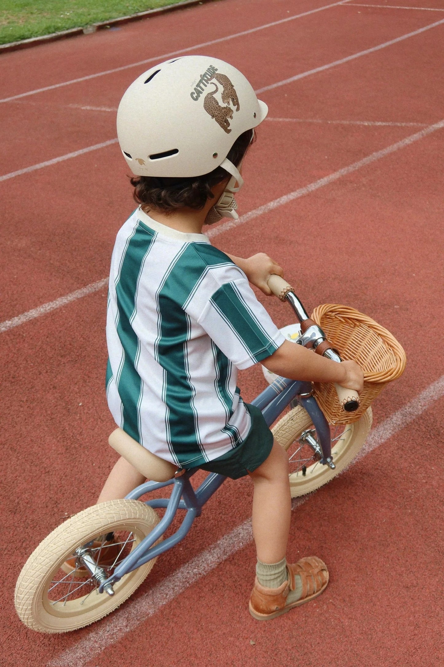 Balance Bike Steel Frame Ride On with Front Basket