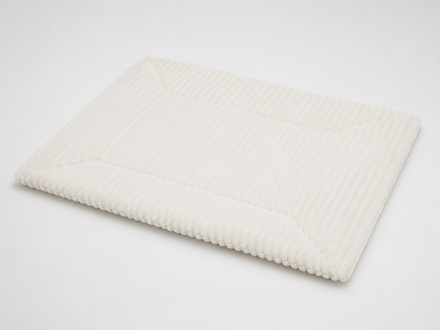 Corduroy Dog Mat with Washable Fabric Cover for Pet Bedding