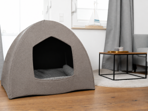 Alternative view of Dog Cave Den Cover with Fiberglass Frame for Dog Beds