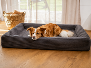 Alternative view of Corduroy Replacement Cover for Dog Bed with Zipper Closure