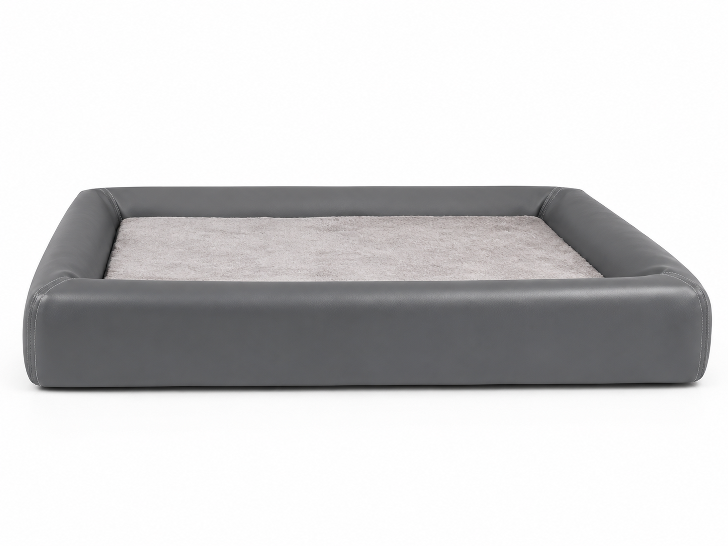 Orthopedic Dog Bed with Memory Foam and Vegan Leather Cover