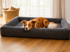 Alternative view of Orthopedic Dog Bed with Memory Foam and Corduroy Cover