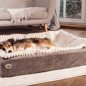 Alternative view of Orthopedic Dog Bed in Luxury Vegan Suede - KUDDE